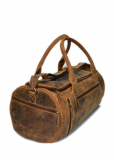 Vintage-Leder Reisetasche braun